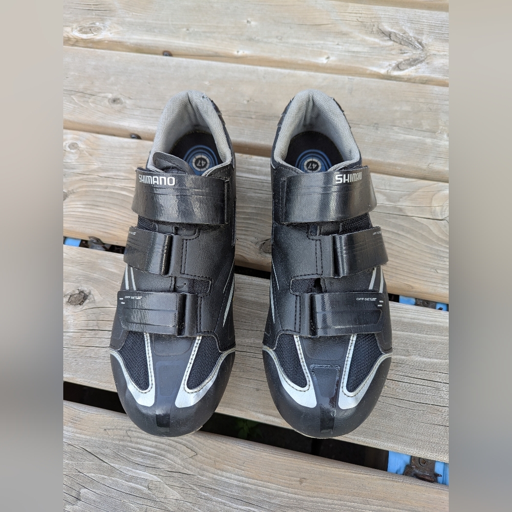 Shimano SH-R078 Road Cycling Shoes – Size 47 w/ SPD-SL Yellow Cleats